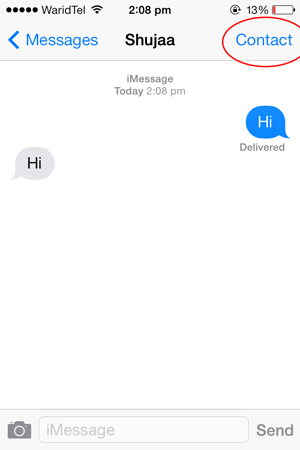 Report-Spam-iMessage-Contact