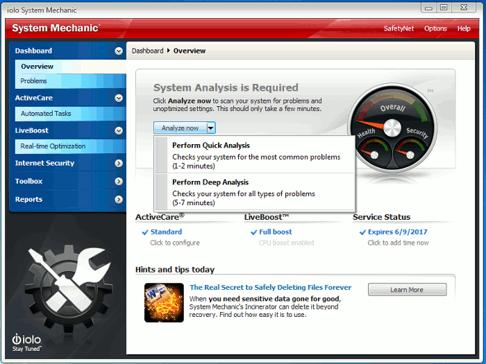 system-mechanic-analysis system-mechanic-analysis