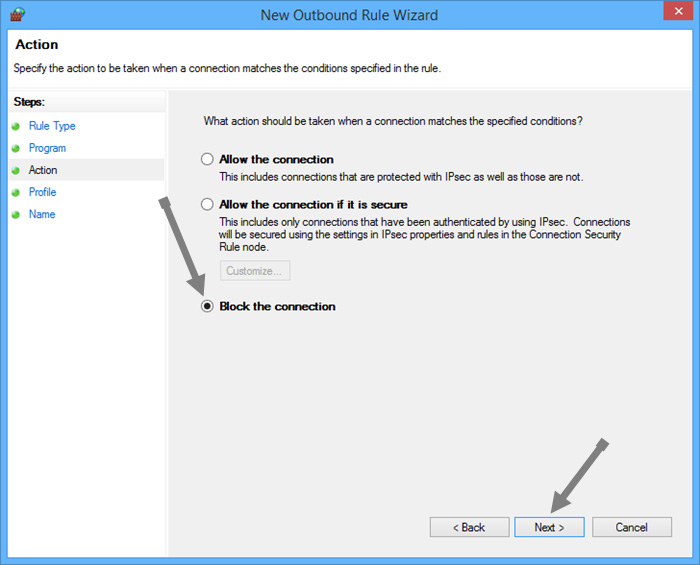 create-firewall-rules-block-connection