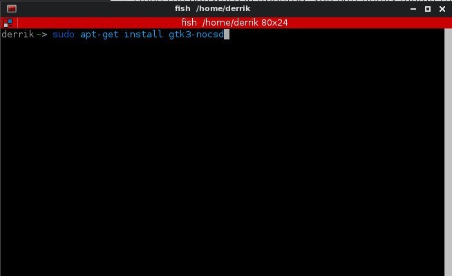Install the software that enables the ability to disable client-side decorations.