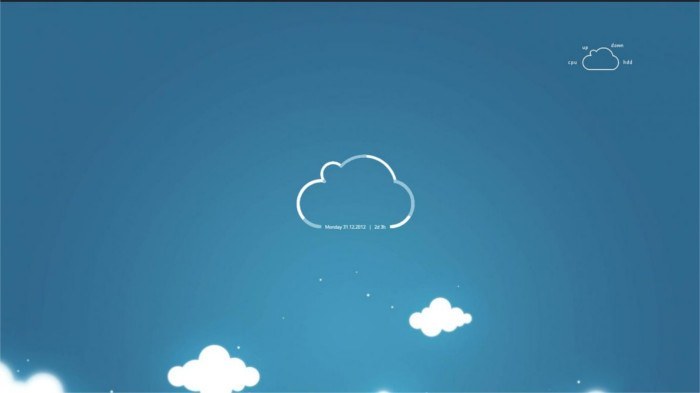 Cloud Conky theme Cloud Conky theme