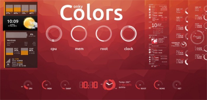 Conky Colors theme Conky Colors theme