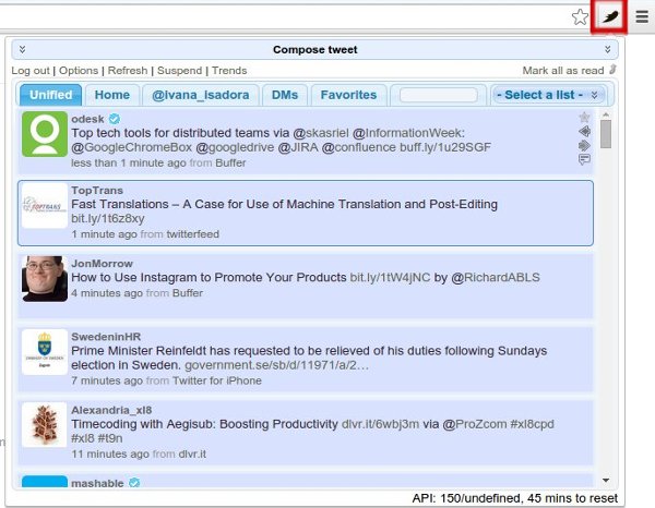 silverbird-interface