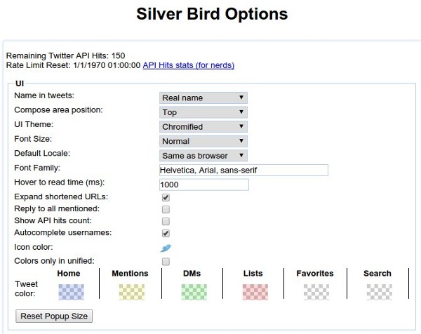 silverbird-options-ui