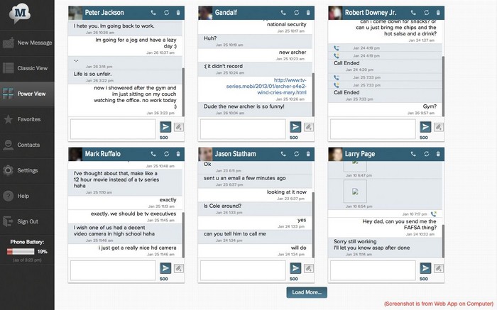 MightyText Android App. MightyText Android App.