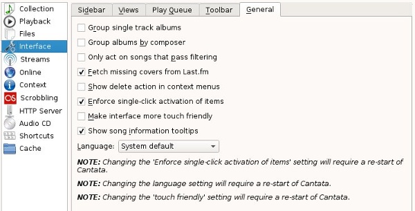 cantata-settings cantata-settings