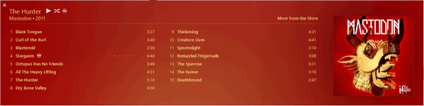 iTunes12-Mastodon-Hunter iTunes12-Mastodon-Hunter