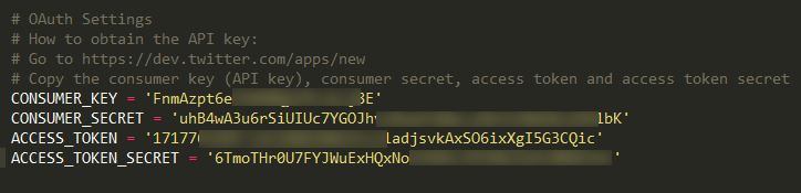 tinfoleak-add-oauth-keys