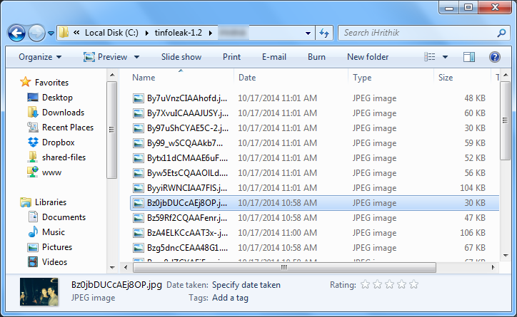 tinfoleak-downloaded-images