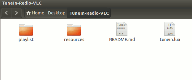 tunein-radio-vlc-folder