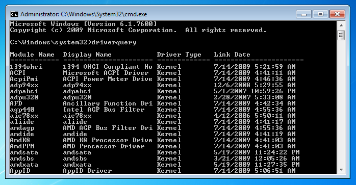 windows-command-line-tools-driverquery