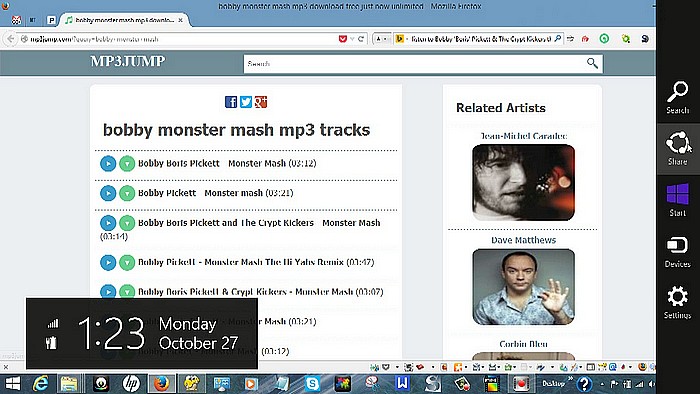 XBOX Music App Share Charm Playlist Creation