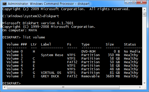 diskpart-list-volume