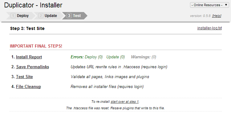 duplicator-final-steps