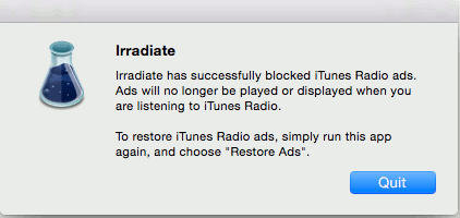 irradiate-block-ads-successfully