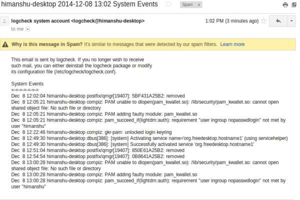 logcheck-email logcheck-email