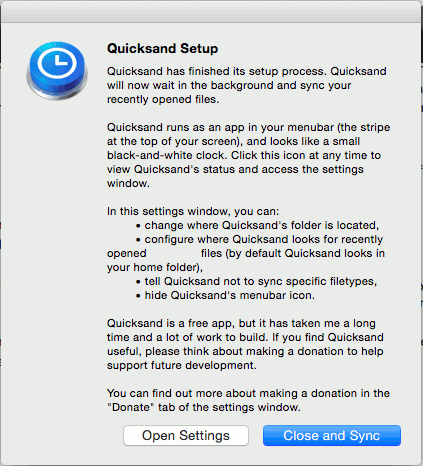 quicksand-setup-finished