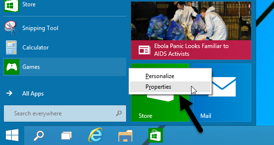 windows-10-start-menu-properties