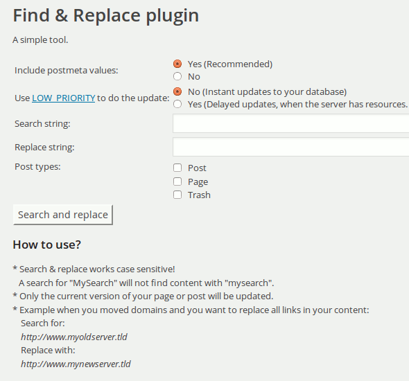 wp-find-replace-plugin