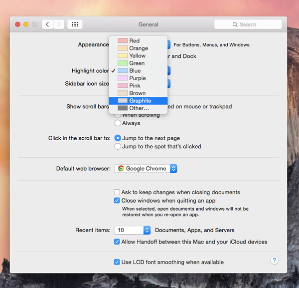 Change-highlight-color-Select