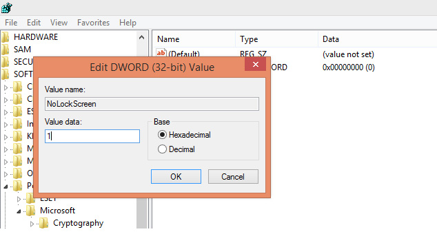 disablelockscreenw8-dwordvalue