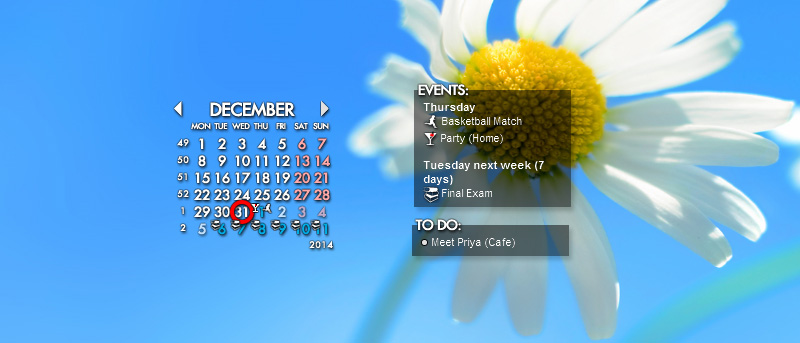 Rainlendar: Customizable Calendar Application on Your Desktop