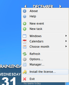 rainlendar-install-license rainlendar-install-license