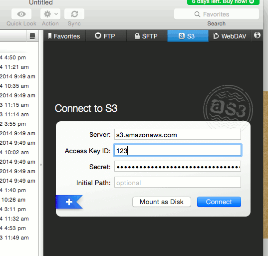transmit-connect-to-s3