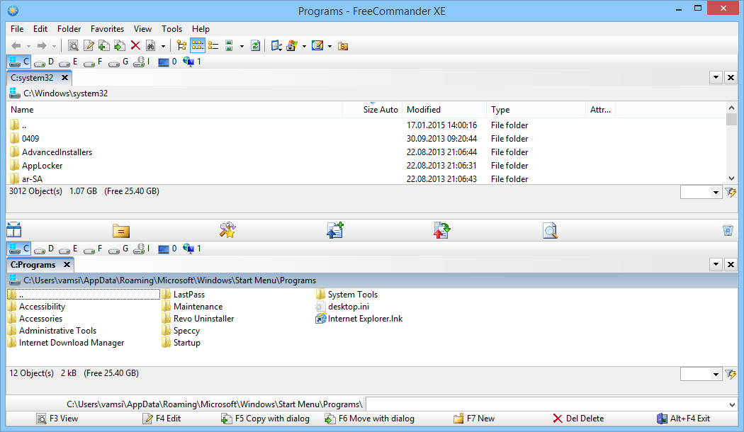 freecommander-horizontal-split