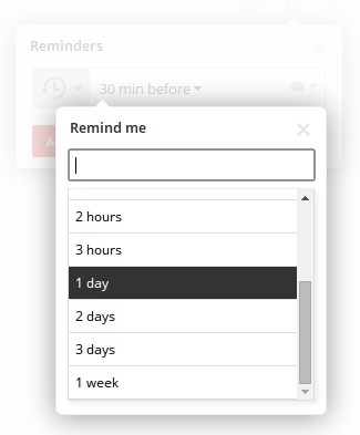 Setting reminders in Todoist is super easy.