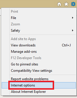 Internet Options in Internet Explorer Internet Options in Internet Explorer