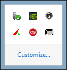 Virtual Magnifying Glass in the Windows system tray. Virtual Magnifying Glass in the Windows system tray.