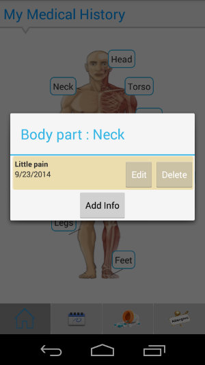 My Medical History Android App