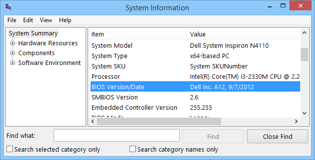 bios-version-system-tool bios-version-system-tool