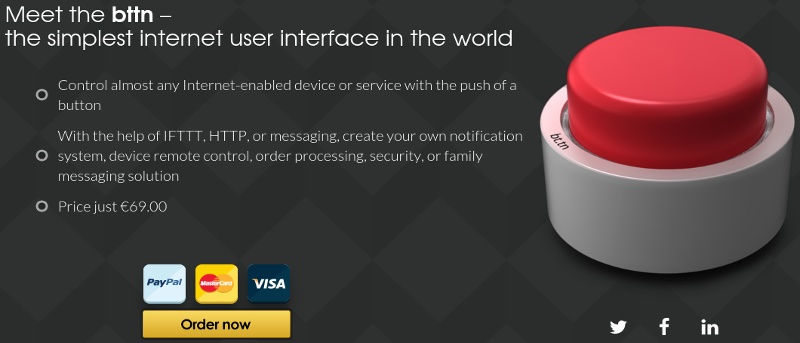 Bttn: Control Internet-Enabled Devices and Web Services With a Single Button - Review & Giveaway