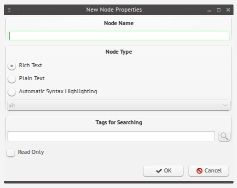 Creating a new node.