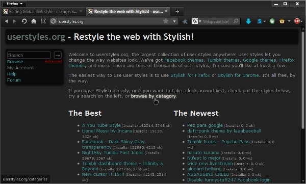 Global dark style changes everything to DARK. Global dark style changes everything to DARK.