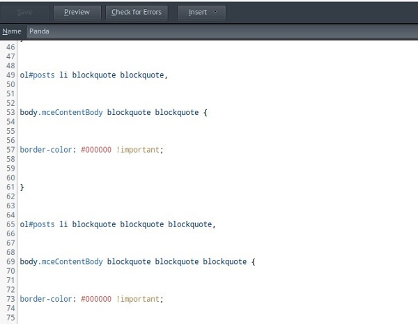 Clicking 'Write new style' opens the editor. Clicking 'Write new style' opens the editor.