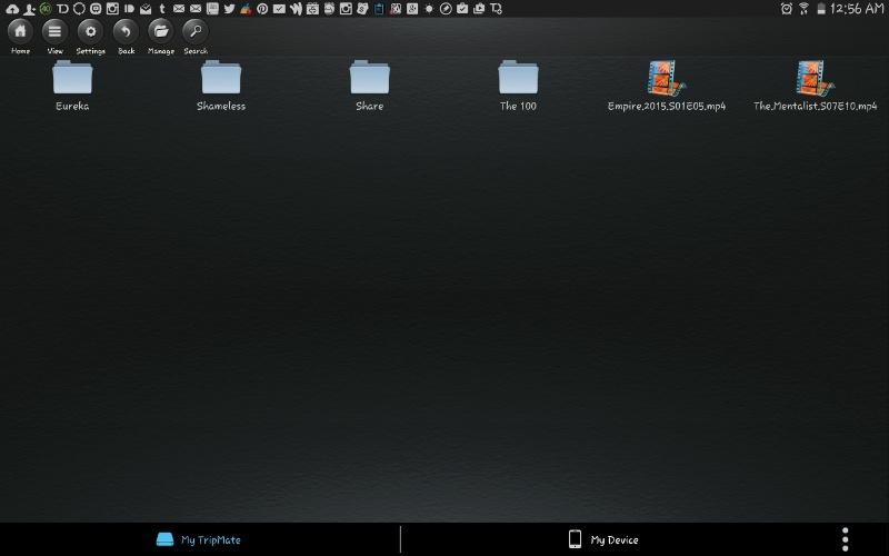 Browse and delete files on your USB with the TripMate Nano mobile app.