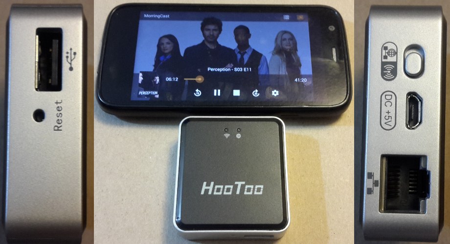 The TripMate Nano size comparison and ports.