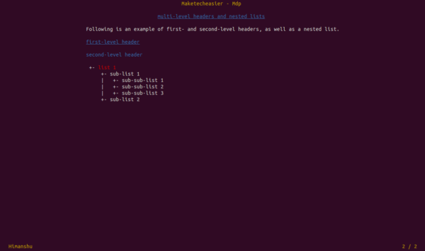 mdp-multilevel-headers-nested-lists
