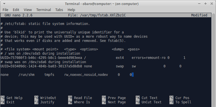secure-ubuntu-editfstab