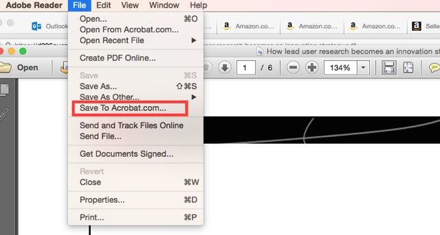 Save your file on Acrobat.com. Save your file on Acrobat.com.