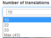 Options for Bad Translator.