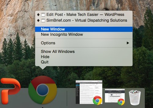 Access an app's contextual menu.
