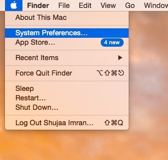 Open up System Preferences.