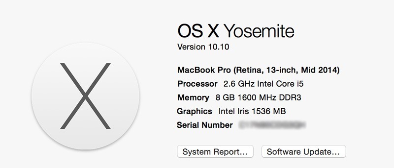 Check Your Mac's Version In OS X