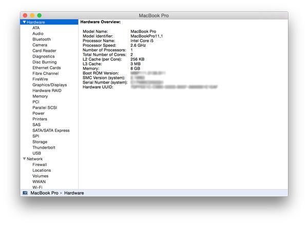 In front of Model Identifier, you'll see the identifier for your Mac.