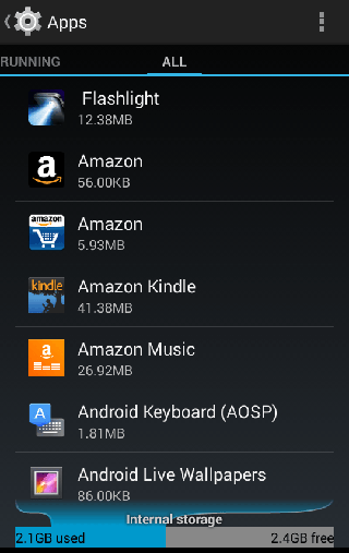 Free up space by deleted Android apps. Free up space by deleted Android apps.
