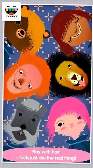 Toca Hair Salon iOS app. Toca Hair Salon iOS app.